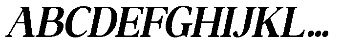 Qatarist Bold Semi Condensed Slanted Font UPPERCASE