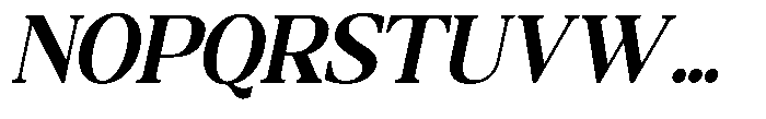 Qatarist Bold Semi Condensed Slanted Font UPPERCASE