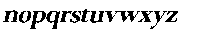 Qatarist Bold Semi Condensed Slanted Font LOWERCASE