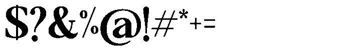 Qatarist Bold Semi Condensed Font OTHER CHARS