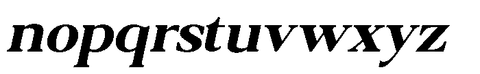 Qatarist Bold Semi Expanded Slanted Font LOWERCASE