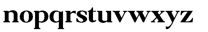 Qatarist Bold Semi Expanded Font LOWERCASE