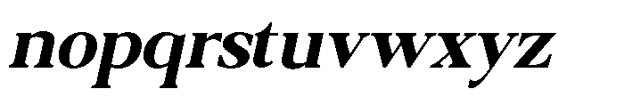 Qatarist Bold Slanted Font LOWERCASE
