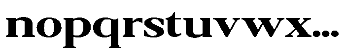 Qatarist Bold Ultra Expanded Font LOWERCASE