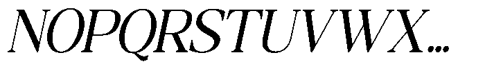 Qatarist Condensed Slanted Font UPPERCASE