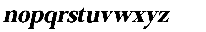 Qatarist Extra Bold Condensed Slanted Font LOWERCASE