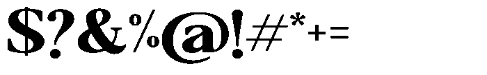 Qatarist Extra Bold Expanded Font OTHER CHARS