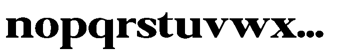 Qatarist Extra Bold Expanded Font LOWERCASE