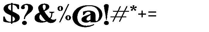 Qatarist Extra Bold Extra Expanded Font OTHER CHARS
