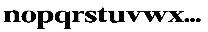 Qatarist Extra Bold Extra Expanded Font LOWERCASE