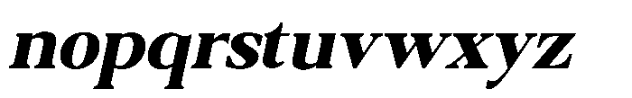 Qatarist Extra Bold Slanted Font LOWERCASE