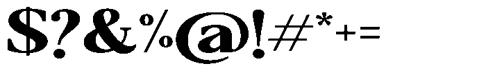 Qatarist Extra Bold Ultra Expanded Font OTHER CHARS