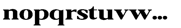 Qatarist Extra Bold Ultra Expanded Font LOWERCASE