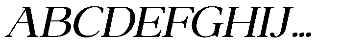 Qatarist Extra Expanded Slanted Font UPPERCASE
