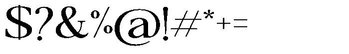 Qatarist Extra Expanded Font OTHER CHARS
