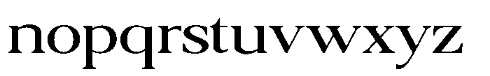 Qatarist Extra Expanded Font LOWERCASE