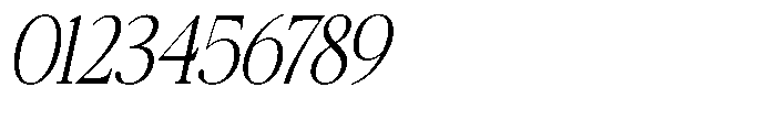 Qatarist Extra Light Condensed Slanted Font OTHER CHARS