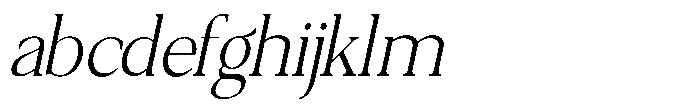Qatarist Extra Light Condensed Slanted FONT