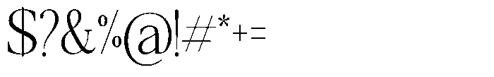 Qatarist Extra Light Condensed Font OTHER CHARS