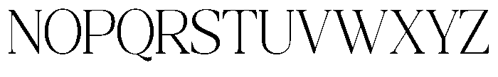 Qatarist Extra Light Condensed Font UPPERCASE