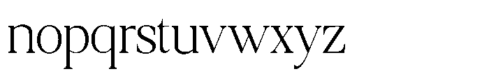 Qatarist Extra Light Condensed Font LOWERCASE