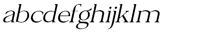 Qatarist Extra Light Expanded Slanted FONT