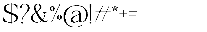 Qatarist Extra Light Expanded Font OTHER CHARS
