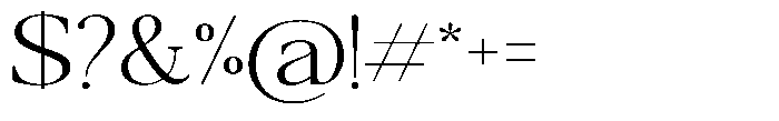 Qatarist Extra Light Extra Expanded Font OTHER CHARS