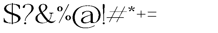 Qatarist Extra Light Ultra Expanded Font OTHER CHARS