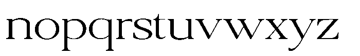 Qatarist Extra Light Ultra Expanded Font LOWERCASE