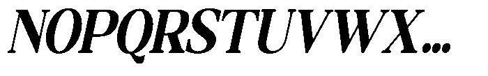 Qatarist ExtraBold ExtraCondensed Slant Font UPPERCASE