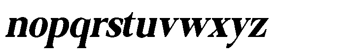 Qatarist ExtraBold ExtraCondensed Slant Font LOWERCASE