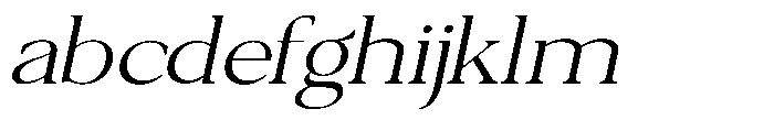 Qatarist ExtraLight ExtraExpanded Slant FONT