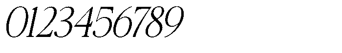 Qatarist ExtraLight SemiCondensed Slant Font OTHER CHARS