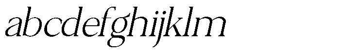 Qatarist ExtraLight SemiCondensed Slant FONT