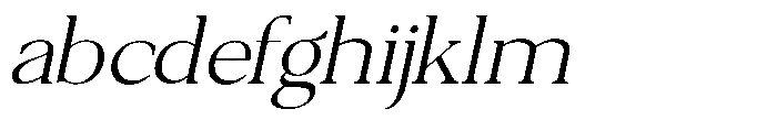 Qatarist ExtraLight SemiExpanded Slant FONT