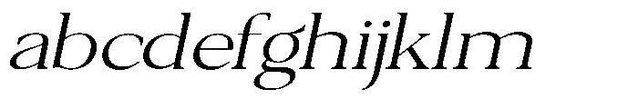 Qatarist ExtraLight UltraExpanded Slant FONT