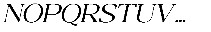 Qatarist Light Expanded Slanted Font UPPERCASE