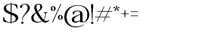 Qatarist Light Expanded Font OTHER CHARS