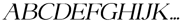 Qatarist Light Extra Expanded Slanted Font UPPERCASE