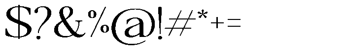 Qatarist Light Extra Expanded Font OTHER CHARS