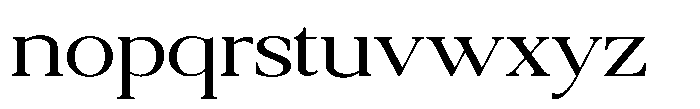 Qatarist Light Extra Expanded Font LOWERCASE