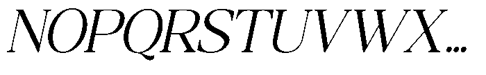 Qatarist Light Semi Condensed Slanted Font UPPERCASE