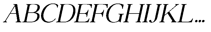 Qatarist Light Semi Expanded Slanted Font UPPERCASE