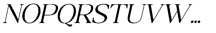 Qatarist Light Slanted Font UPPERCASE