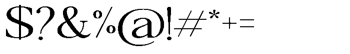 Qatarist Light Ultra Expanded Font OTHER CHARS