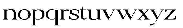 Qatarist Light Ultra Expanded Font LOWERCASE