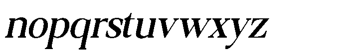 Qatarist Medium Condensed Slanted Font LOWERCASE