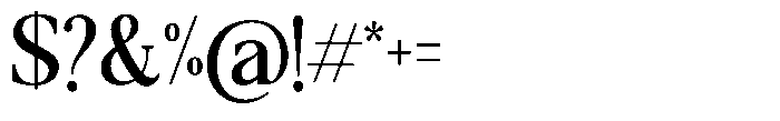 Qatarist Medium Condensed Font OTHER CHARS