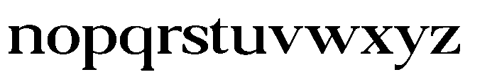 Qatarist Medium Expanded Font LOWERCASE